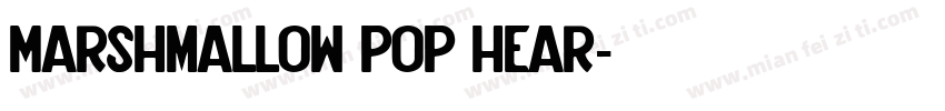 Marshmallow pop hear字体转换